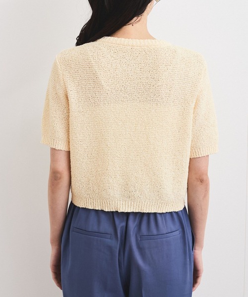 VIS(ビス)の「ブークレコンパクトカーディガン(カーディガン/ボレロ・レディース・ライトグリーン/キナリ/ブラック・FREE)」の18枚目の写真