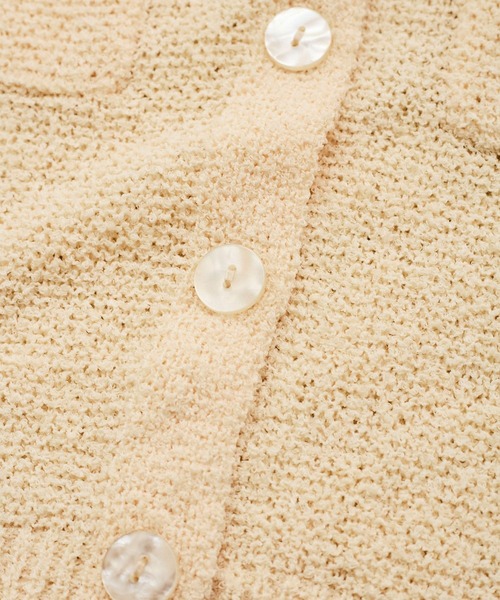 VIS(ビス)の「ブークレコンパクトカーディガン(カーディガン/ボレロ・レディース・ライトグリーン/キナリ/ブラック・FREE)」の14枚目の写真