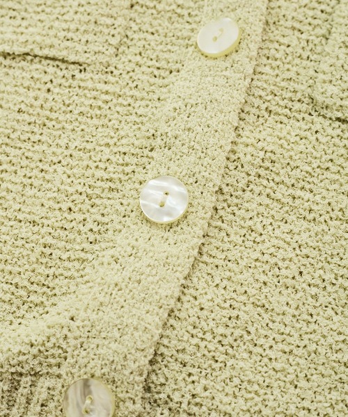 VIS(ビス)の「ブークレコンパクトカーディガン(カーディガン/ボレロ・レディース・ライトグリーン/キナリ/ブラック・FREE)」の8枚目の写真