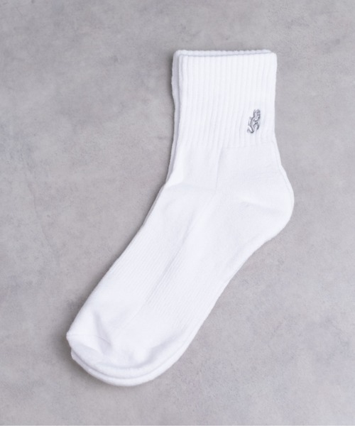 Gramicci（グラミチ）の「【RS】【GRAMICCI】BASIC SHORT SOCKS（ソックス/靴下・メンズ・ホワイト/その他/ブラック・25-27/23-25）」の8枚目の写真