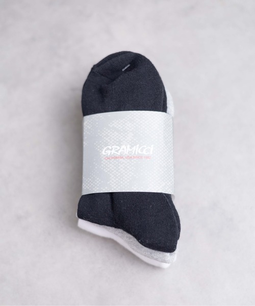 Gramicci（グラミチ）の「【RS】【GRAMICCI】BASIC SHORT SOCKS（ソックス/靴下・メンズ・ホワイト/その他/ブラック・25-27/23-25）」の15枚目の写真