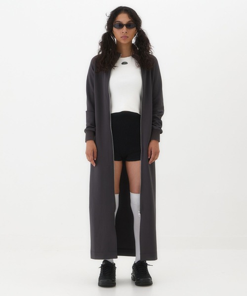 BEEDEN(ビーデン)の「RAGLAN JARSEY DRESS(ワンピース・レディース・ブラック/グレー・FREE)」の7枚目の写真