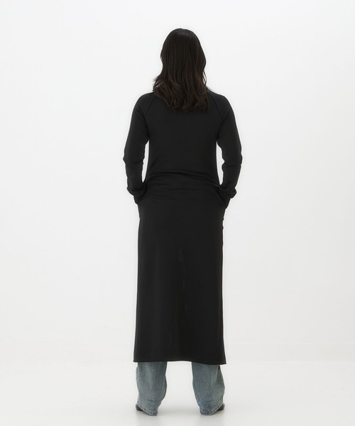 BEEDEN(ビーデン)の「RAGLAN JARSEY DRESS(ワンピース・レディース・ブラック/グレー・FREE)」の14枚目の写真