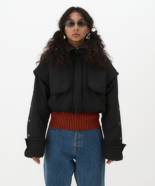 セール】2WAY BLOUSON LONG COAT（ミリタリージャケット）｜BEEDEN