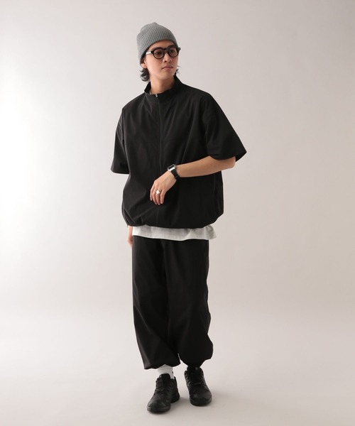 SIGNAL SPORTS（シグナルスポーツ）の「【SIGNAL SPORTS】ウォームアップワイドイージーパンツ【セットアップ対応】（スウェットパンツ・メンズ・ブラック/ネイビー・MEDIUM/LARGE）」の3枚目の写真