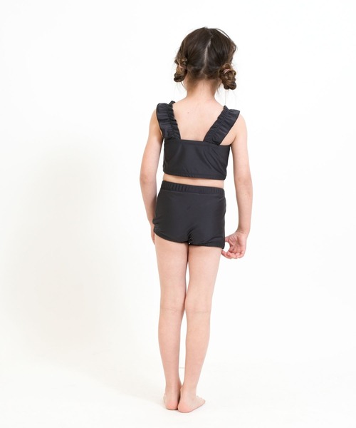 RIO（リオ）の「ワンピース水着3点セット（水着・キッズ・ベージュ系/オレンジ系/ブラック系・100cm/110cm/120cm/130cm/140cm）」の4枚目の写真