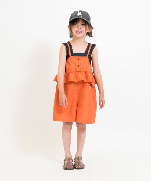 RIO（リオ）の「ワンピース水着3点セット（水着・キッズ・ベージュ系/オレンジ系/ブラック系・100cm/110cm/120cm/130cm/140cm）」の6枚目の写真