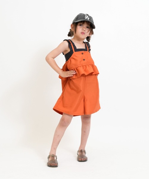 RIO（リオ）の「ワンピース水着3点セット（水着・キッズ・ベージュ系/オレンジ系/ブラック系・100cm/110cm/120cm/130cm/140cm）」の8枚目の写真