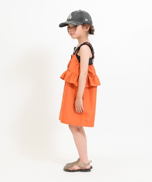 RIO（リオ）の「ワンピース水着3点セット（水着・キッズ・ベージュ系/オレンジ系/ブラック系・100cm/110cm/120cm/130cm/140cm）」の9枚目の写真