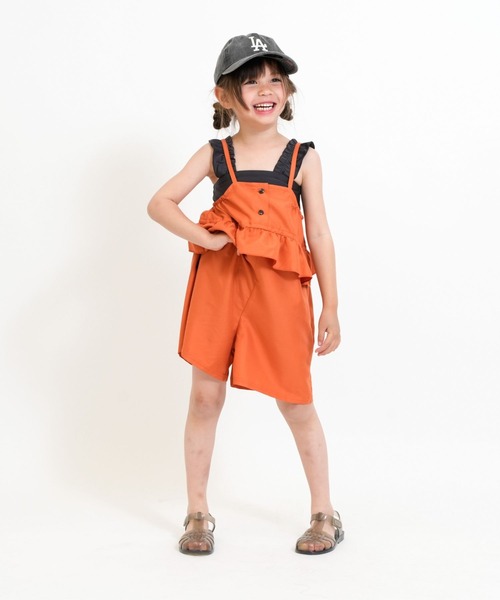 RIO（リオ）の「ワンピース水着3点セット（水着・キッズ・ベージュ系/オレンジ系/ブラック系・100cm/110cm/120cm/130cm/140cm）」の7枚目の写真