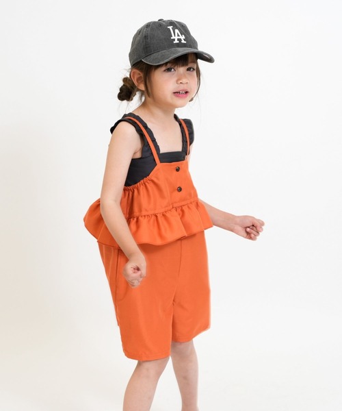 RIO（リオ）の「ワンピース水着3点セット（水着・キッズ・ベージュ系/オレンジ系/ブラック系・100cm/110cm/120cm/130cm/140cm）」の15枚目の写真