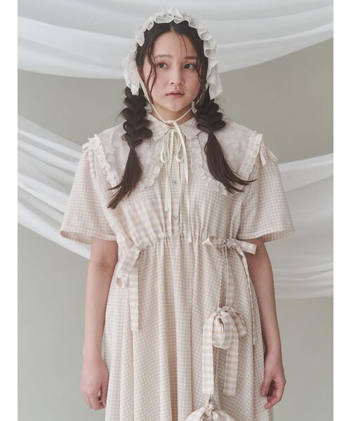 merry jenny(メリージェニー)の「シアージャガードヘッドドレス(カチューシャ・レディース・オフホワイト/ブラック/アイボリー・FREE)」の16枚目の写真