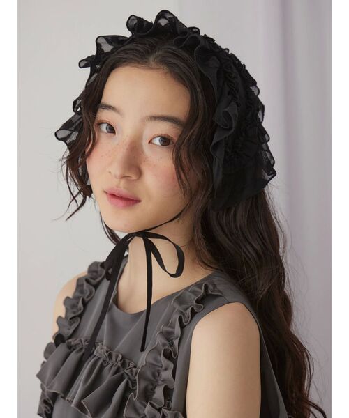 merry jenny(メリージェニー)の「シアージャガードヘッドドレス(カチューシャ・レディース・オフホワイト/ブラック/アイボリー・FREE)」の19枚目の写真