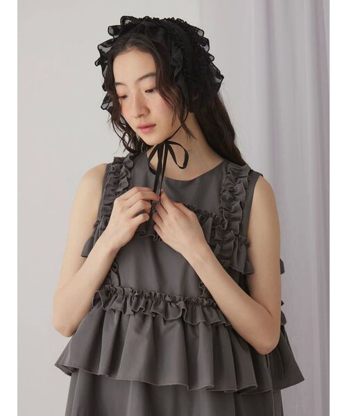 merry jenny(メリージェニー)の「シアージャガードヘッドドレス(カチューシャ・レディース・オフホワイト/ブラック/アイボリー・FREE)」の21枚目の写真