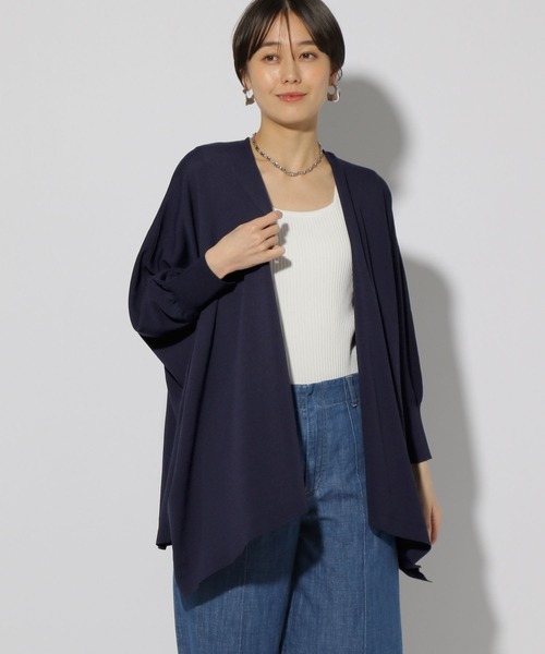 Elura（エルーラ）の「サラサラタッチドルマンカーディガン/321512（カーディガン/ボレロ・レディース・ダークブラウン/ネイビー/グレイッシュベージュ/ブラック・FREE）」の4枚目の写真