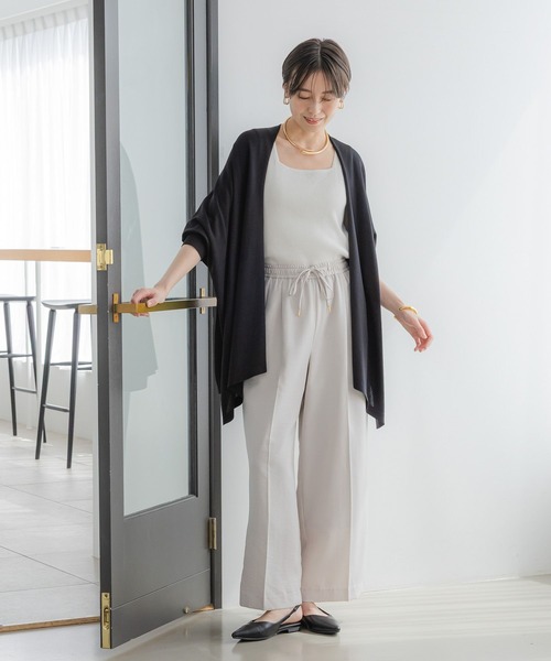 Elura（エルーラ）の「サラサラタッチドルマンカーディガン/321512（カーディガン/ボレロ・レディース・ダークブラウン/ネイビー/グレイッシュベージュ/ブラック・FREE）」の16枚目の写真