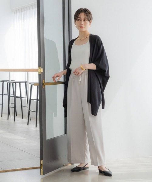 Elura（エルーラ）の「サラサラタッチドルマンカーディガン/321512（カーディガン/ボレロ・レディース・ダークブラウン/ネイビー/グレイッシュベージュ/ブラック・FREE）」の17枚目の写真