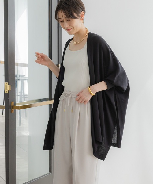 Elura（エルーラ）の「サラサラタッチドルマンカーディガン/321512（カーディガン/ボレロ・レディース・ダークブラウン/ネイビー/グレイッシュベージュ/ブラック・FREE）」の18枚目の写真