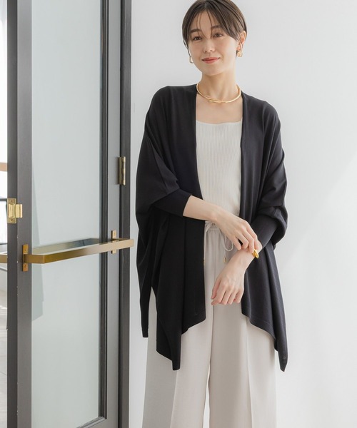 Elura（エルーラ）の「サラサラタッチドルマンカーディガン/321512（カーディガン/ボレロ・レディース・ダークブラウン/ネイビー/グレイッシュベージュ/ブラック・FREE）」の20枚目の写真