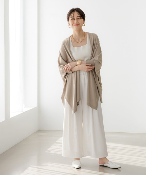 Elura（エルーラ）の「サラサラタッチドルマンカーディガン/321512（カーディガン/ボレロ・レディース・ダークブラウン/ネイビー/グレイッシュベージュ/ブラック・FREE）」の7枚目の写真