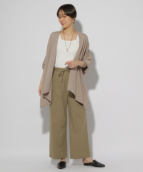 Elura（エルーラ）の「サラサラタッチドルマンカーディガン/321512（カーディガン/ボレロ・レディース・ダークブラウン/ネイビー/グレイッシュベージュ/ブラック・FREE）」の13枚目の写真