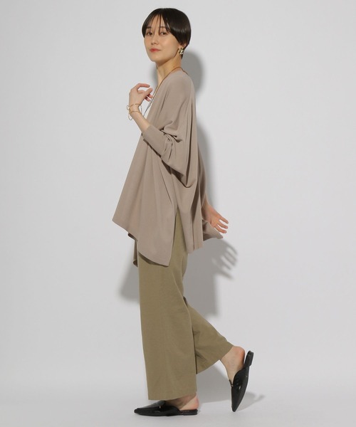 Elura（エルーラ）の「サラサラタッチドルマンカーディガン/321512（カーディガン/ボレロ・レディース・ダークブラウン/ネイビー/グレイッシュベージュ/ブラック・FREE）」の14枚目の写真