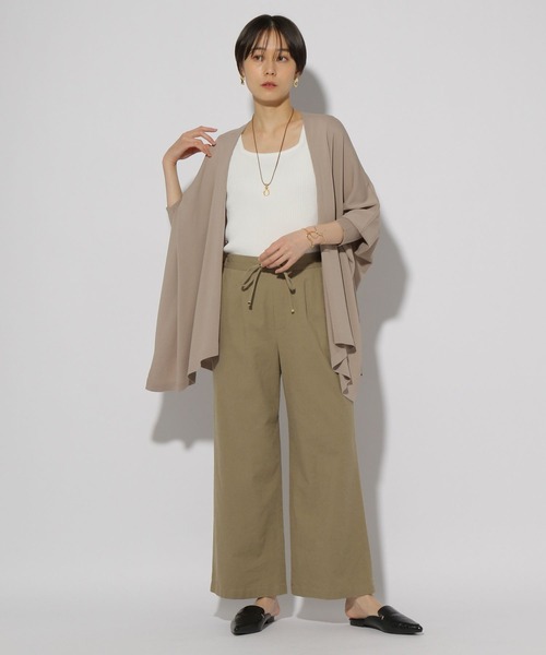 Elura（エルーラ）の「サラサラタッチドルマンカーディガン/321512（カーディガン/ボレロ・レディース・ダークブラウン/ネイビー/グレイッシュベージュ/ブラック・FREE）」の15枚目の写真