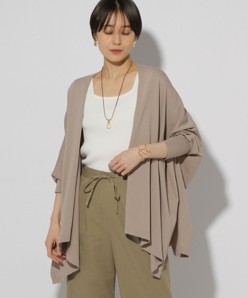Elura（エルーラ）の「サラサラタッチドルマンカーディガン/321512（カーディガン/ボレロ・レディース・ダークブラウン/ネイビー/グレイッシュベージュ/ブラック・FREE）」の12枚目の写真