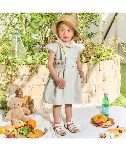 apres les cours（アプレレクール）の「tiny bear ペーパーハット（ハット・キッズ・ベージュ・48/50/52）」の2枚目の写真