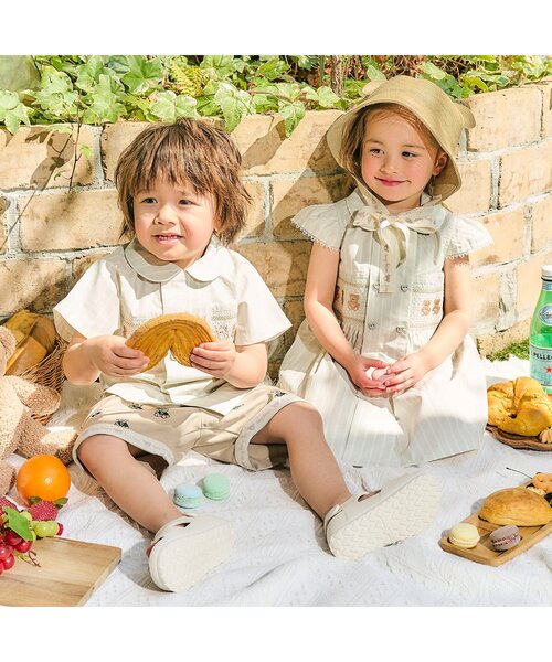 apres les cours（アプレレクール）の「tiny bear ペーパーハット（ハット・キッズ・ベージュ・48/50/52）」の3枚目の写真