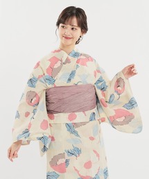 ゆーき　浴衣持ち込み〜大人用二部式浴衣にリメイク〜巻きスカートタイプ KIMONOMACHI （Prices down）浴衣 レディース レトロ セット 3点