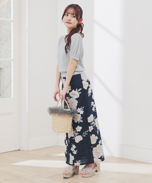 Honeys（ハニーズ）の「セパレート浴衣  ３点セット（羽織り＋巻きスカート＋兵児帯）（浴衣・レディース・ネイビー系/ネイビー系1/アイボリー系/ホワイト系その他・F）」の10枚目の写真