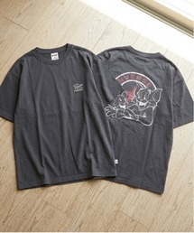 TOM&JERRY（トムアンドジェリー）の「【TOM & JERRY/トムとジェリー×CONVERSE/コンバース】ピグメント加工/BIO WASH/ヴィンテージ風プリント 天竺 半袖Ｔシャツ ユニセックス（Tシャツ/カットソー）」
