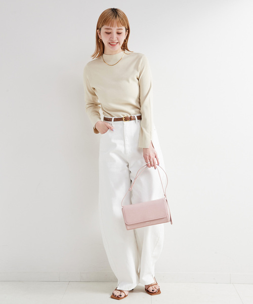 B.C STOCK(ベーセーストック)の「《追加3》ウォッシャブル / DU JOUR/デュ ジュール BARREL BAGGY JEAN(デニムパンツ・レディース・ホワイト/ブルー/ホワイト系その他・36/38)」の4枚目の写真