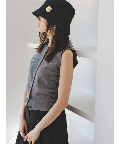 セール】Sustainableニットジレプルオーバー（ニット/セーター