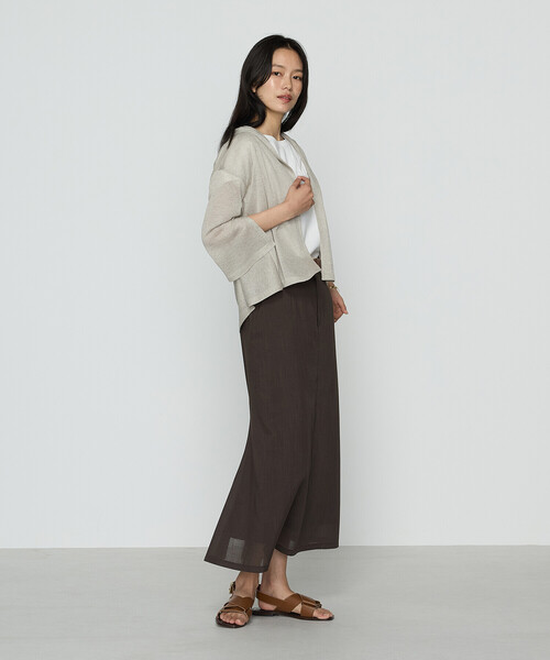 COMME CA（コムサ）の「シアーボイル スカート（スカート・レディース・ダークブラウン/キナリ・9号/11号）」の14枚目の写真
