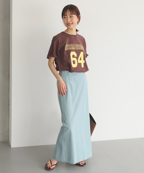 SIERRA DESIGNS（シェラデザイン）の「Sierra Designs/シエラデザインズ SLOBE別注 ナンバリングTEE（Tシャツ/カットソー・レディース・ブラック/ボルドー・FREE）」の4枚目の写真