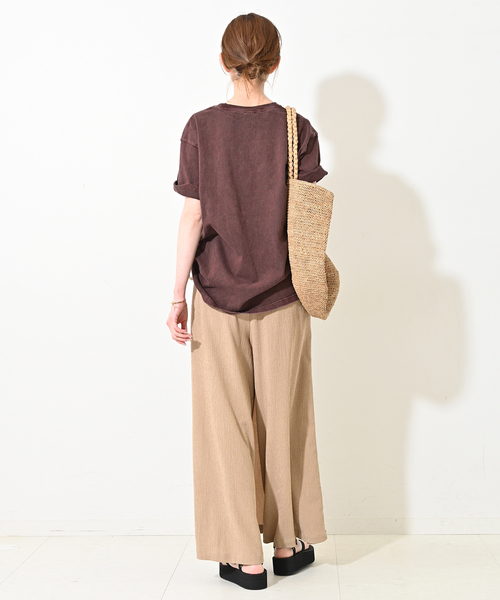 SIERRA DESIGNS（シェラデザイン）の「Sierra Designs/シエラデザインズ SLOBE別注 ナンバリングTEE（Tシャツ/カットソー・レディース・ブラック/ボルドー・FREE）」の12枚目の写真