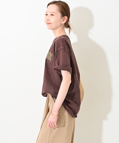 SIERRA DESIGNS（シェラデザイン）の「Sierra Designs/シエラデザインズ SLOBE別注 ナンバリングTEE（Tシャツ/カットソー・レディース・ブラック/ボルドー・FREE）」の14枚目の写真