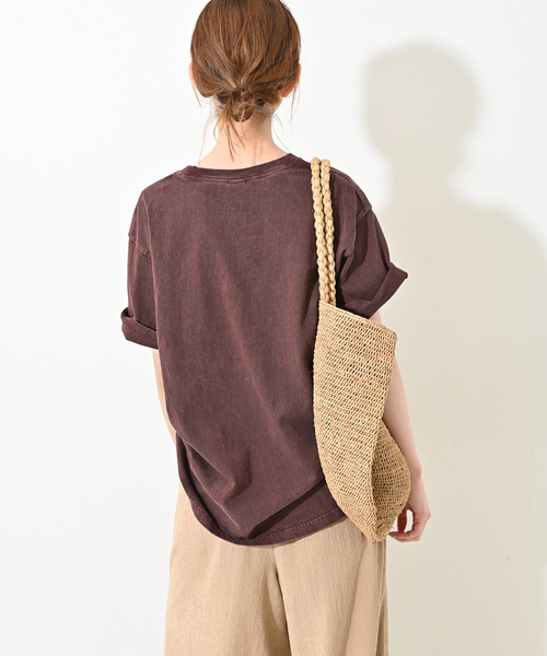 SIERRA DESIGNS（シェラデザイン）の「Sierra Designs/シエラデザインズ SLOBE別注 ナンバリングTEE（Tシャツ/カットソー・レディース・ブラック/ボルドー・FREE）」の15枚目の写真