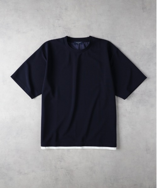 BACK NUMBER(バックナンバー)の「BACK NUMBER(バックナンバー)【メンズ】ジョーゼットフェイクレイヤードTシャツ(Tシャツ/カットソー・メンズ・グリーン/ベージュ/ネイビー・L/XL/M)」の12枚目の写真