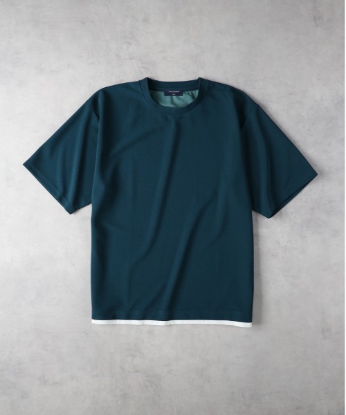 BACK NUMBER(バックナンバー)の「BACK NUMBER(バックナンバー)【メンズ】ジョーゼットフェイクレイヤードTシャツ(Tシャツ/カットソー・メンズ・グリーン/ベージュ/ネイビー・L/XL/M)」の11枚目の写真
