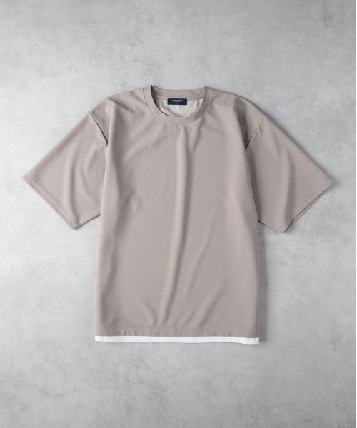 BACK NUMBER(バックナンバー)の「BACK NUMBER(バックナンバー)【メンズ】ジョーゼットフェイクレイヤードTシャツ(Tシャツ/カットソー・メンズ・グリーン/ベージュ/ネイビー・L/XL/M)」の10枚目の写真