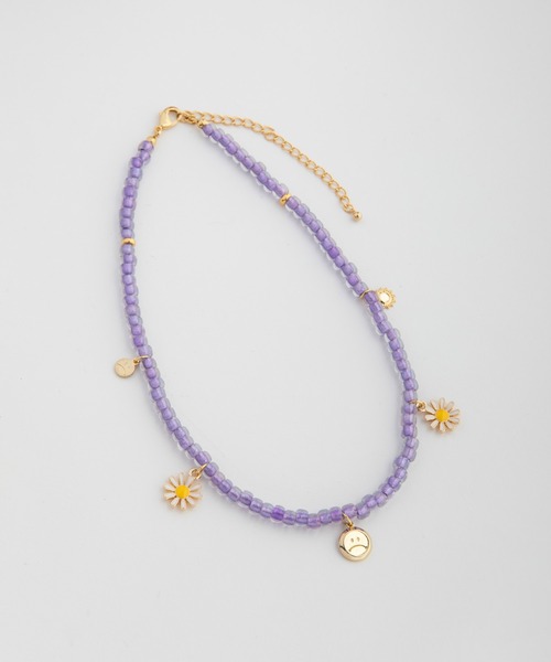 チャーム付きビーズネックレス（ネックレス）｜WCJ（ダブルシー