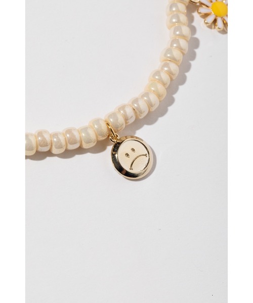 WCJチャーム付きビーズネックレス　ホワイト チャーム付きビーズネックレス（ネックレス）｜WCJ（ダブルシー