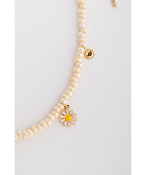 チャーム付きビーズネックレス（ネックレス）｜WCJ（ダブルシー