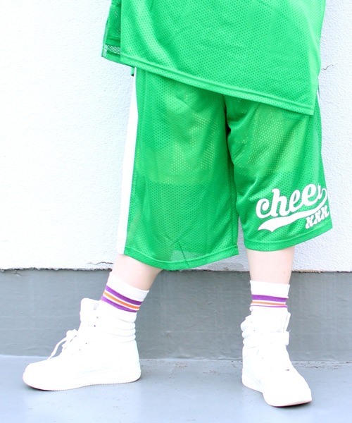 CHEER(チアー)の「軽量・速乾メッシュ素材ハーフパンツ(その他パンツ・レディース・イエロー/グリーン/ピンク・S/M/L)」の2枚目の写真