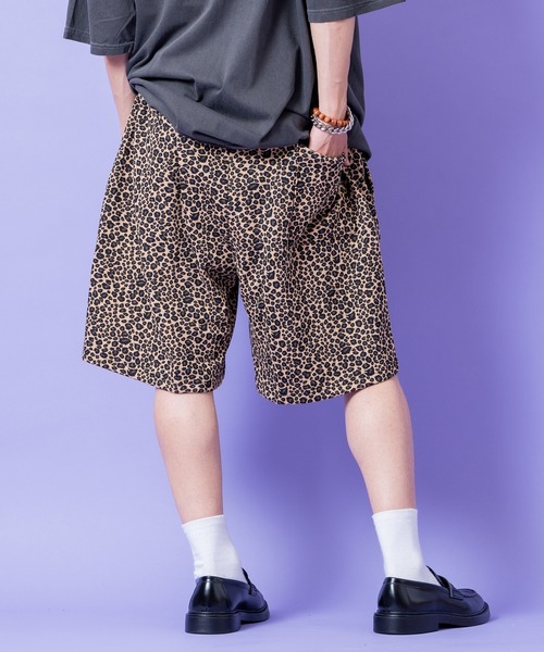 a.p.o.v.(エーピーオービー)の「a.p.o.v. レオパードスウェットイージーハーフパンツ(スウェットパンツ・メンズ・ブラウン/ホワイト・ONESIZE)」の6枚目の写真
