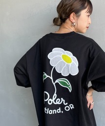 [POLeR/ポーラー] 別注 フラワー バックプリント ショートスリーブTシャツ