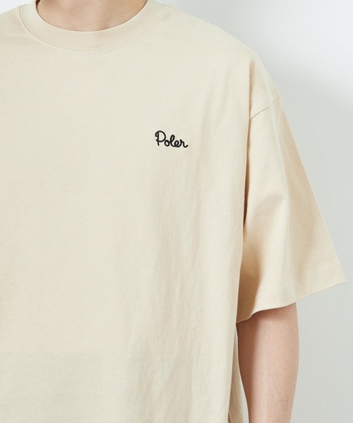 POLeR（ポーラー）の「[POLeR/ポーラー] 別注 フラワー バックプリント ショートスリーブTシャツ（Tシャツ/カットソー・レディース・ブラック/ホワイト/ベージュ・M/L）」の15枚目の写真